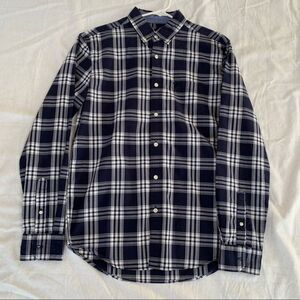 American Eagle 100% Cotton Classic Fit Plaid Button Down Size S